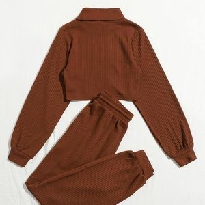 NWOT Shein Coord Set Crop Sweater and Joggers
